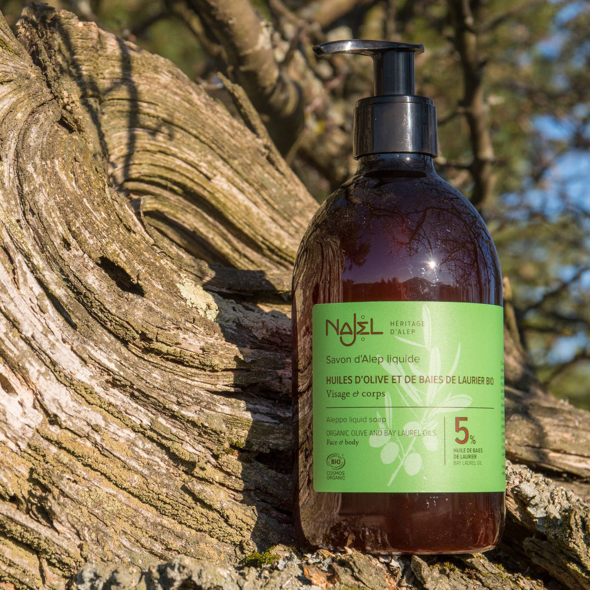 Alep liquide huile d'olive & laurier